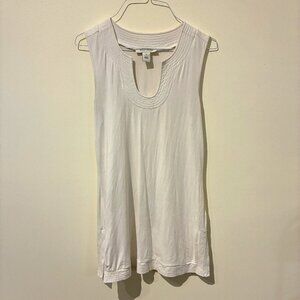 White House Black Market White Sleeveless Tunic Dress - Women's S